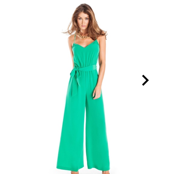 Guess by Marciano Wide Leg Bright Coral Jumpsuit - Picture 3 of 4